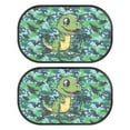 thumbnail image 1 of Jeiento Green Dinosaur Car Window Shade Sun UV Protection Auto Rear Window Cover for Car Back Window Sun Shield Mesh Cover for Rear Facing Seats Car Accessories, 1 of 7
