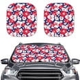 thumbnail image 1 of Jeiento Hibiscus Floral Car Sunshade for Women Front Sunshade Blocks Sun Visor Foldable Front Window Cover Sun Visor Keep Your Vehicle Cool Fit Car Front Window for Trucks SUV Van, 1 of 6