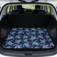 thumbnail image 1 of Jeiento Hibiscus Turtle Print All Weather Trunk Cargo Liner Fits for SUVs, Trucks, Van Tropical Rear Trunk Liner Non Slip Heavy Duty Cargo Protection Mat, 1 of 7