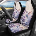thumbnail image 1 of Jeiento Hummingbird Waterproof Car Seat Cover Front Seats Only Daisy Washable High Back Bucket Seat Covers for SUVs Trucks 2 Pack Car Accessories Decor, 1 of 7