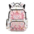 thumbnail image 1 of Jeiento Ice Cream Axolotl Kids School Backpack for Girls 6-12, 17 Inch Water-Resistant Polyester Multi-Pocket Daypack, Large Capacity for Back to School, Travel & Outdoor Hiking, 1 of 7
