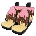thumbnail image 1 of Jeiento Ice Cream Saddle Blanket Car Seat Covers Full Set Universal Auto Front Seats Protector＆Lightweight Back Car Seat Cover Fit for Women Cute Girls Sedans,Cars,Vans, 1 of 7