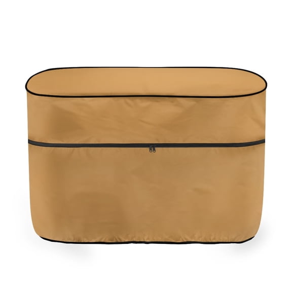 Jeiento Khaki RV Trailer Propane Tank Cover Fit for Dual 30lb Tanks,Replacement Cover for RV/Trailer/Camper
