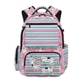 thumbnail image 1 of Jeiento Kids School Backpack, 17 Inch Large Capacity Water-Resistant Polyester Daypack, Cartoon Cat Backpack for Elementary Girls Boys, Back to School Gift Suitable for Travel Hiking, 1 of 7
