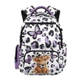 thumbnail image 1 of Jeiento Kids School Backpack for Girls Ages 6-14 Large Capacity Multi-Pocket Cowboy Highland Cow Back to School Supplies Casual Daypack for Travel Hiking, 17 Inch, 1 of 7