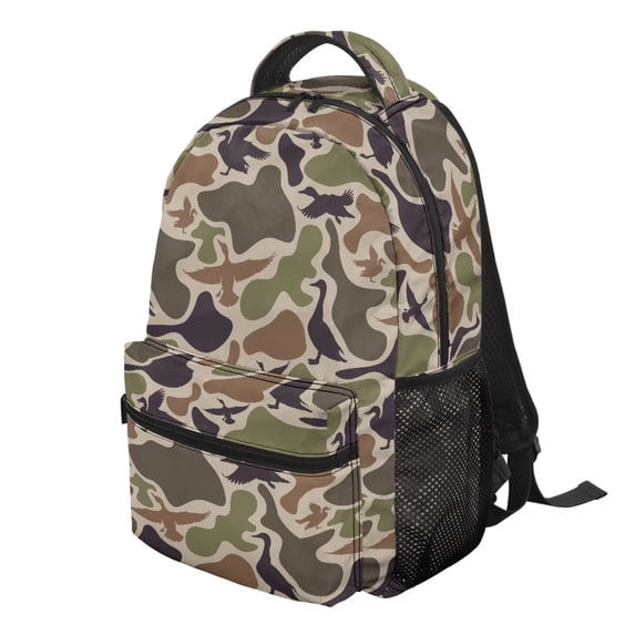 Jeiento Kids School Backpack Water-Resistant Adjustable Straps Backpack for Elementary School Hiking, 16 Inch Duck Camouflage Hunting Bookbag