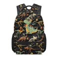 thumbnail image 1 of Jeiento Kids School Backpack for Preschool Boys Girls Water-Resistant Polyester Daypack Bag for Travel Hiking, 16 Inch Dinosaur Fossil Bookbag, 1 of 7