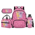 thumbnail image 1 of Jeiento Koala 17 Inch Kids School Backpack Set 4-Piece Lunch Bag Pencil Case Water Bottle Holder Lightweight Large Capacity Bookbag for Students Teens, Pink, 1 of 7