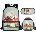 thumbnail image 1 of Jeiento Koala Kids Backpack Set for Boys 4-6 6-8 8-10 Preschool Bookbag with Lunch Box and Pencil Case 3 In 1 Elementary Middle School Bag Mushroom Satchel for Girls Child Daycare Bags Blue, 1 of 7