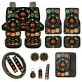 thumbnail image 1 of Jeiento Ladybug Automotive Seat Covers & Accessories Full Set of 17 Includes Front & Back Seat Cover Flower Car Floor Mat Seat Belt Cover Pads Steering Wheel Cover Universal Fit, 1 of 8