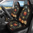 thumbnail image 1 of Jeiento Ladybug Car Seat Cover for Women Men Flower Soft Car Front Seat Decoration Fashion Auto Accessories Protectors Decor Fit for Car SUV Sedan Truck, 1 of 7