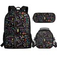 thumbnail image 1 of Jeiento Math Formula Backpack for Girls Bookbag Set with Lunchbox Lightweight Elementary School Bag 3rd Grade School Supplies 3 in 1Primary Book Bag Black, 1 of 7