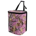 thumbnail image 1 of Jeiento Pink Camo Hunting Car Trash Can with Adjustable Straps Woodland Forest Collapsible Multipurpose Car Trash Bin Bag Automotive Accessories, 1 of 8