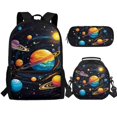 thumbnail image 1 of Jeiento Planet Backpack for Boys 8-10 10-12 12-14 Elementary School Bag Set with Lunch Box Pencil Case Starry Sky Middle Middle School Back Packs Bookbag for Kids Daypack Satchel Outer Space, 1 of 7