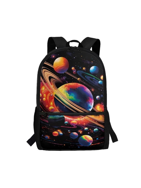 Planet Backpack for Girls Boys 8-10 10-12 School Bag Elementary Middle School Bookbag Back Pack Purse Galaxy Sky Book Bags Rucksack Teens Bagpack Daypack