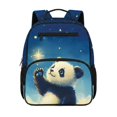 thumbnail image 1 of Jeiento Preschool Backpack for Toddler 2-5, Cute Panda 13.5 Inch Kids School Bag for Boys, Lightweight Bookbag with 2 Side Mesh Pockets, Blue, 1 of 7