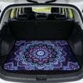 thumbnail image 1 of Jeiento Purple Large Mandala Car Trunk Mat For Dogs Anti-Shed Vehicle Rear Liner Scratch Proof All Season Floor Mat For Truck Van, 1 of 6