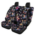 thumbnail image 1 of Jeiento Rainbow Butterfly Universal Seat Covers for Cars Front Set and Rear Split Bench Seat Covers Non Slip Saddle Blanket Seat Covers Fit Automotive for SUV,Truck,Sedan, 1 of 7