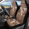 thumbnail image 1 of Jeiento Running Horse Car Front Seat Covers Waterproof Car Seat Cover for Front Seat Set of 2 Southwest Aztec Removable Auto Accessories Universal Fit Most Cars SUV Truck Van Sedan, 1 of 7
