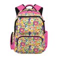 thumbnail image 1 of Jeiento School Backpack for Girls 8-14, 17-Inch Large Capacity Water-Resistant Polyester Bookbag with Multi-Pockets Patchwork Floral Back to School Gift for Kids Travel & Daily Use, 1 of 7
