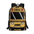 thumbnail image 1 of Jeiento School Bus Backpacks for Girls Boys Primary School Bags 17inch Book Bag Student Backpacks with Side Pocket Yellow Teens Daypack Light Weight Laptop Bags, 1 of 6