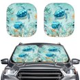 thumbnail image 1 of Jeiento Sea Turtle Car Window Shades Automotive Windshield Sunshades Sun Shade for UV Protection Easy Installation Folding Car Sun Shade for Front Window Suitable for Cars, 1 of 7