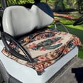 thumbnail image 1 of Jeiento Sea Turtle Golf Cart Seat Cover Universal Size Golf Cart Seat Towel Blanket Boho Flower Soft Golfcart Cushion for 2 Person Seats, All Seasons Use Golf Cart Accessories, 1 of 5