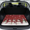 thumbnail image 1 of Jeiento Snowman Snowflake Car Trunk Mat Size 29" x 39" All Weather Rear Cargo Liner Winter Holiday Trunk Protector Pet Seat Cover Alternative, 1 of 7