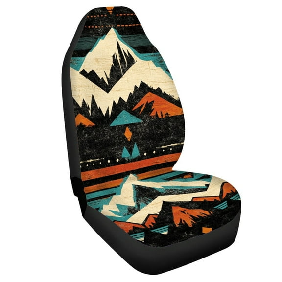 Jeiento Southwest Aztec Car Seat Covers for Women Men Elastic Bucket Seat Covers Protector Washable Auto Accessory Interior Decoration Fit for SUV Van Truck 1 PCS