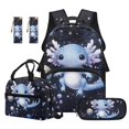 thumbnail image 1 of Jeiento Space Axolotl Kids Backpack Set for Boys Girls Water Resistant Large Capacity 17 Inch 4-Piece Backpack with Lunch Bag, Pencil Case, Bookmarks for Elementary School, 1 of 7