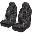thumbnail image 1 of Jeiento Spider Web Car Seat Covers 2 Pcs Front Seats Only 2 PCS Front Seat Cover Set Interior Covers Fashion Auto Interior for Car Sedan Auto Truck SUV Halloween Decorative Accessory, 1 of 7