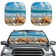 thumbnail image 1 of Jeiento Starfish Sea Sunshade Visor 2 PCS Car Windshield Sun Shade Easy Installation Foldable Automotive Interior Accessories for Sun Protection Sun Shade for UV Protection, 1 of 7