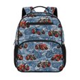 thumbnail image 1 of Jeiento Tractor 13.5" Kids Outdoor Backpack, Anti-scratch Preschool Bookbag with Side Mesh Pocket, Dual Carry Stylish Toddler Bag for Picnic Camping Kindergarten Use, 1 of 7