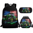 thumbnail image 1 of Jeiento Tractor Backpack for Boys American Flag Bookbag with Lunchbox School Bag Set 6th Grade Elementary Kids Book Bags 3 Pcs Travel Rucksack, 1 of 7