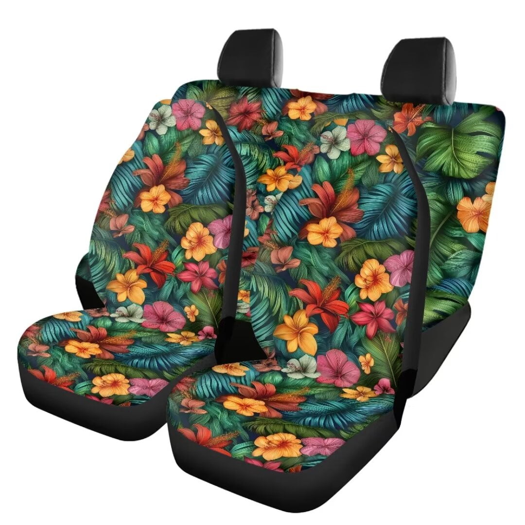 Parrots tropical floral Car Back Seat Pet Covers, Backseat Seat Covers, Seat Protector, Car Accessories, Abstract Art newest