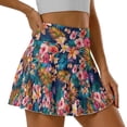 thumbnail image 1 of Jeiento Tropical Flower High Waisted Golf Skort Stretchy Athletic Sports Inner Shorts Skirts Soft Tennis Skirt for Running Workout Size M, 1 of 7