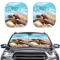 thumbnail image 1 of Jeiento Turtle Car Sun Visor 2-Piece Foldable Car Windshield Sun Shade Sun Shade for UV Protection Auto Interior Protector Easy Installation Fit Most Truck, Suv, or Van, 1 of 7