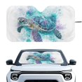thumbnail image 1 of Jeiento Turtle Sunshade Visor Foldable Car Windshield Sunshades Auto Sun Visor Heat Protection Removable Automotive Accessories Fit Car Front Window for Trucks SUV Van, 1 of 6