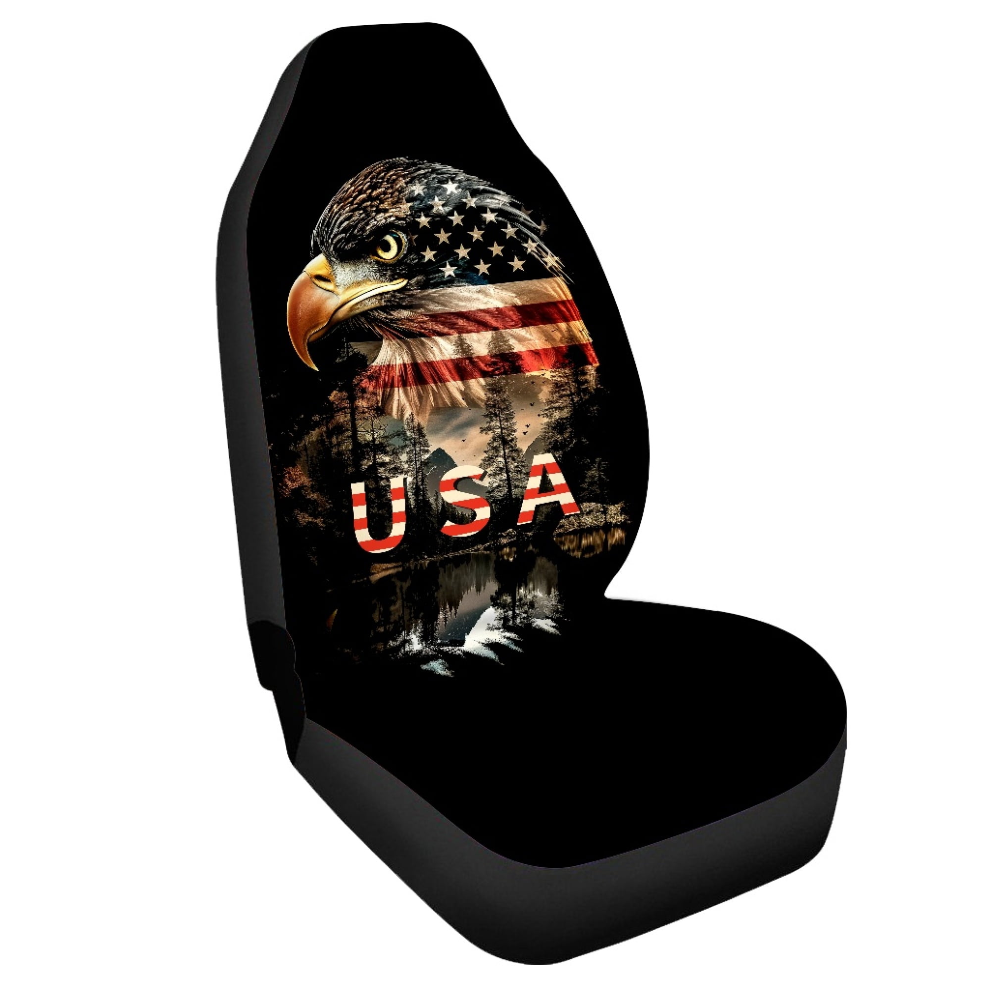 USA Flag Car Seat Covers main image 1