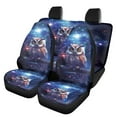 thumbnail image 1 of Jeiento Universal Seat Covers for Cars Galaxy Space Owl Front Set and Durable Rear Split Bench Seat Covers Entire Seat Protection for Most Cars SUVs Trucks Vans, 1 of 7