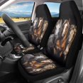 thumbnail image 1 of Jeiento Waterproof Car Seat Covers Set of 2 Horse Vehicle Seat Covers Front Seats Only Elastic Automotive Accessory Comfort Fit for Cars, Trucks, SUVs, 1 of 7