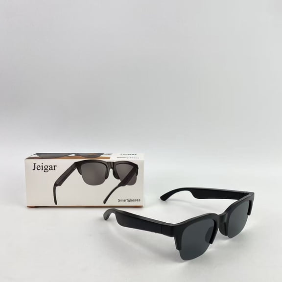 Jeigar Smartglasses,Smart Glasses Open Ear Music&Hands-Free Calling,Bluetooth-Audio Glasses for Men Women, Open Ear Sound with Mic & Speakers