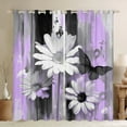 thumbnail image 1 of Jejeloiu Watercolor Daisy Blackout Curtains Set of 2 (52x84 Each),Rustic Flower Floral Window Curtains,Old Wooden Baord Curtains and Drapes For Child,Super Cozy Room Decoration, 1 of 6