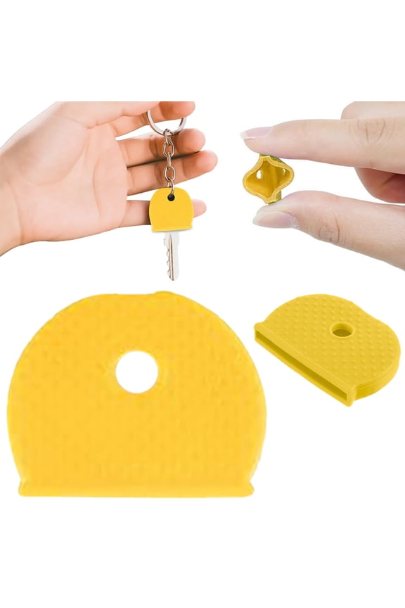 Key Caps Flexible Key Colored Key Identifier Caps for Home Door Keys Car Keys (Random Color), Random Color