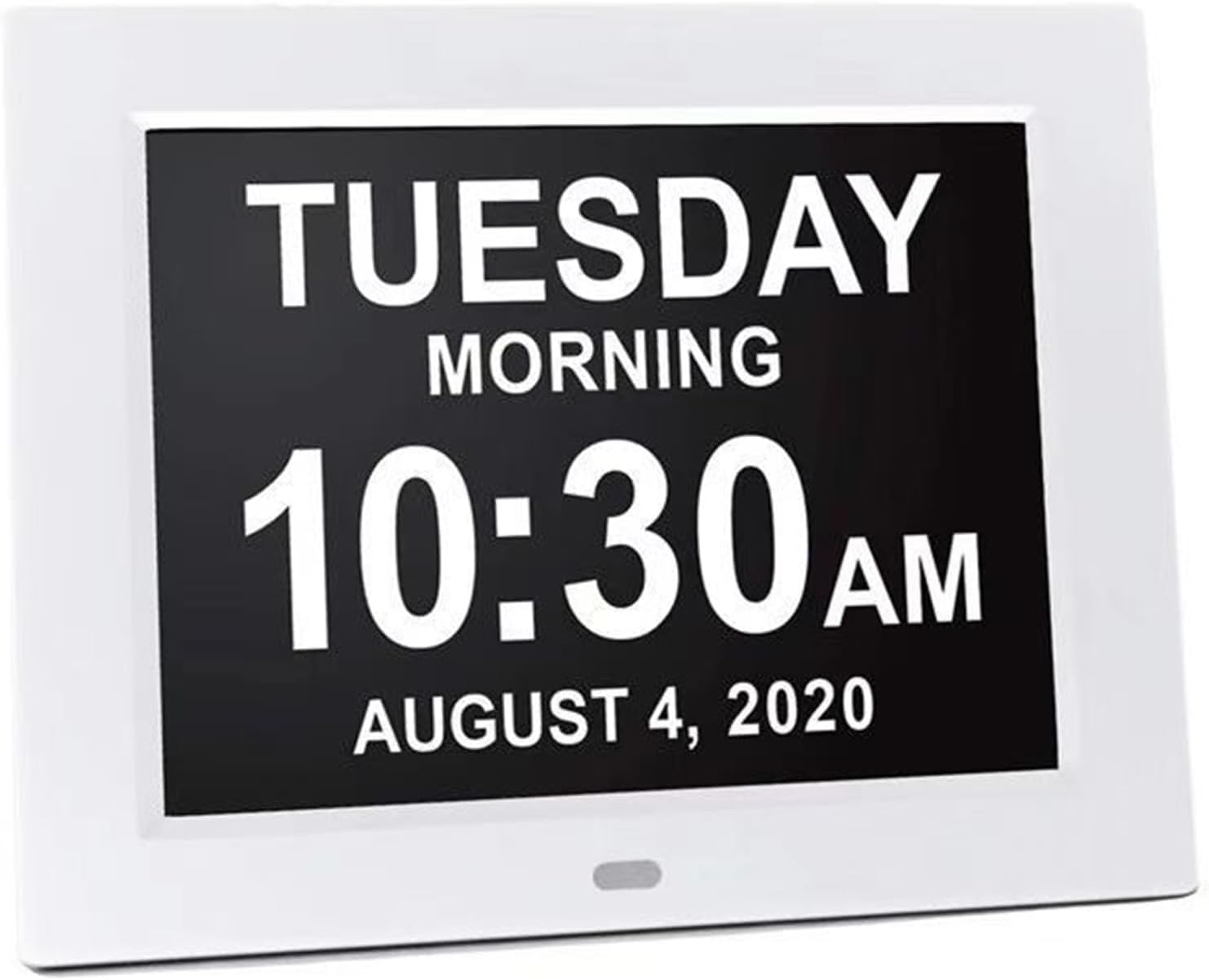 Jekkah 8Inch Lcd Large Font Digital Clock Machine Electronic Calendar