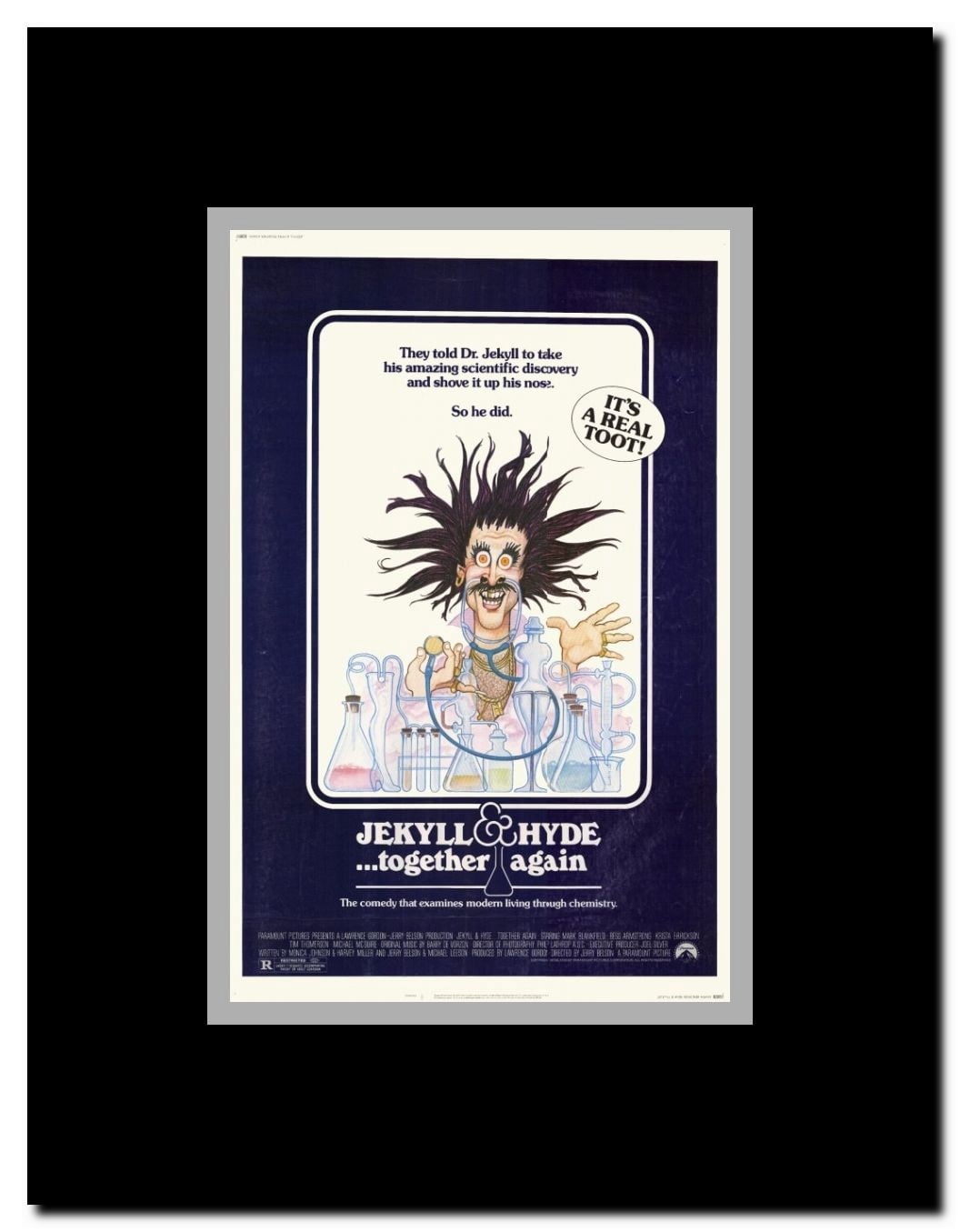 Jekyll & Hyde. . .Together Again Framed Movie Poster