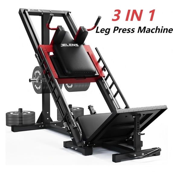Jelens 1100lb Leg Press Machine,Hack Squat Machine with linear bearings for Home Gym,Workout Equipment for Strength Training