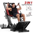thumbnail image 1 of FORGEMUS 1100lb Leg Press Machine,Hack Squat Machine of Alloy Steel with Linear Bearings for Home Gym,Professional Adjustable Strength Training, 1 of 11