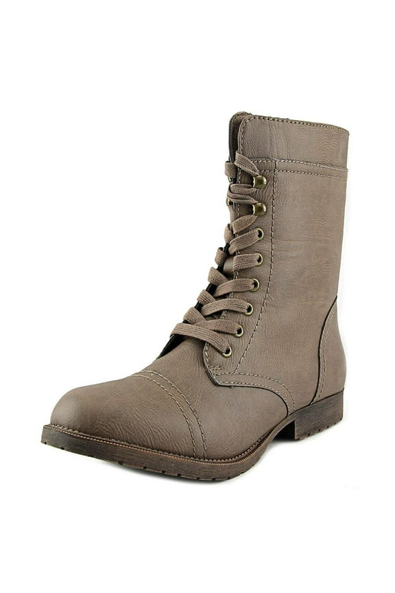 Jeliana Women Round Toe Synthetic Brown Mid Calf Boot