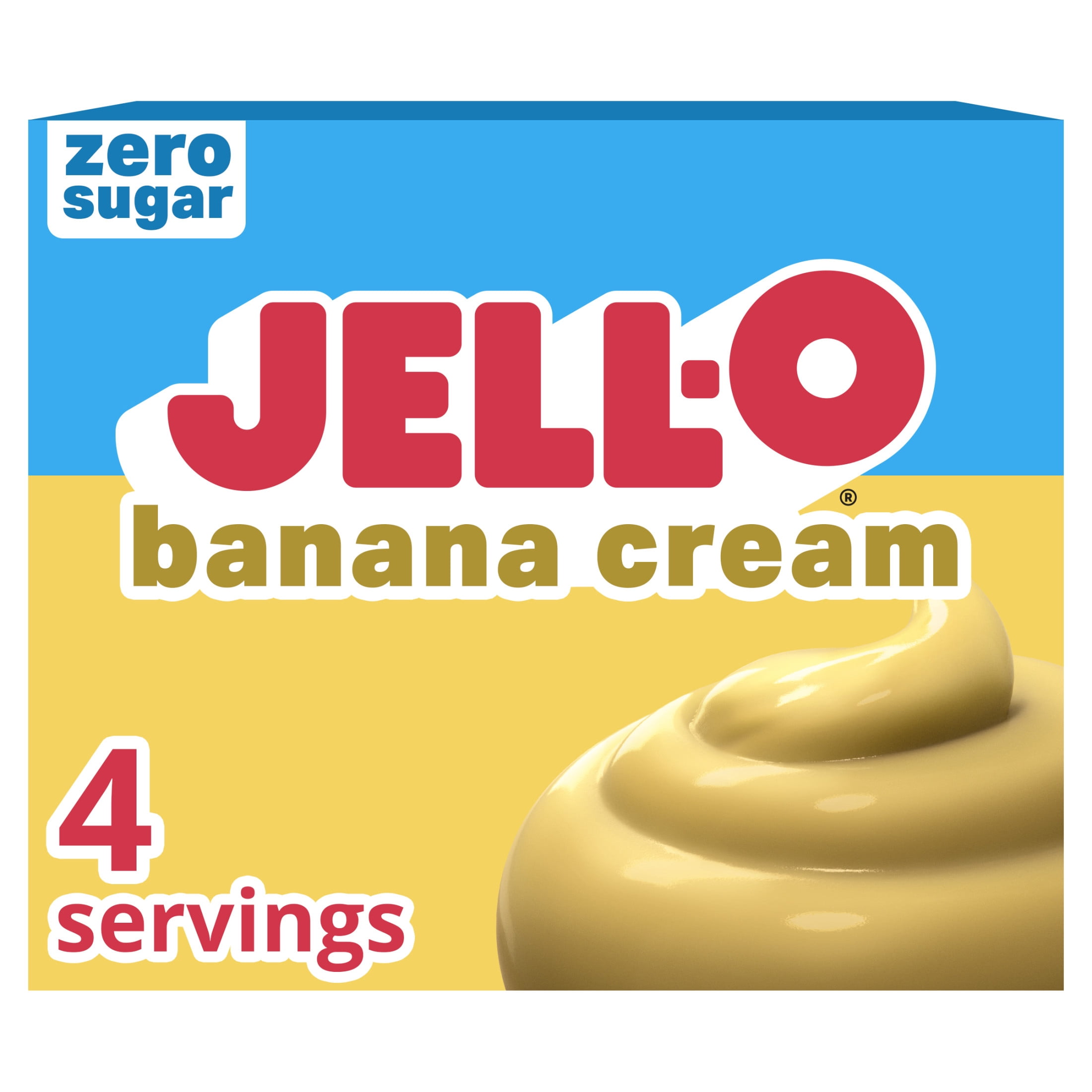 Jell-O, Pudding and Pie Filling, 0.9 oz Yellow, Zero Sugar Banana